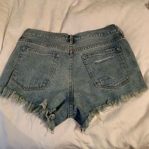 Free People denim shorts